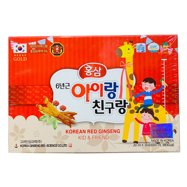 Nước hồng sâm trẻ em Korean Ginseng Kid & Friend Bio